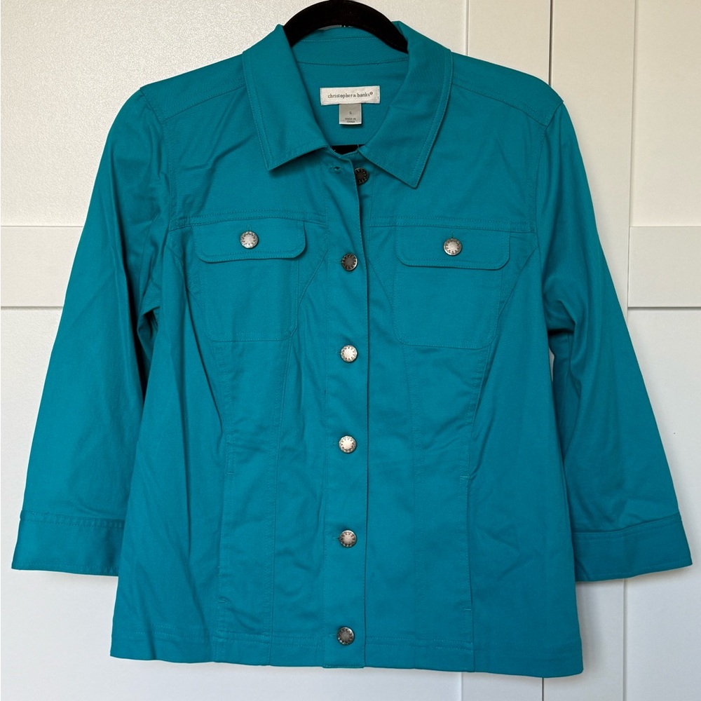 Christopher & Banks Button Up Jacket